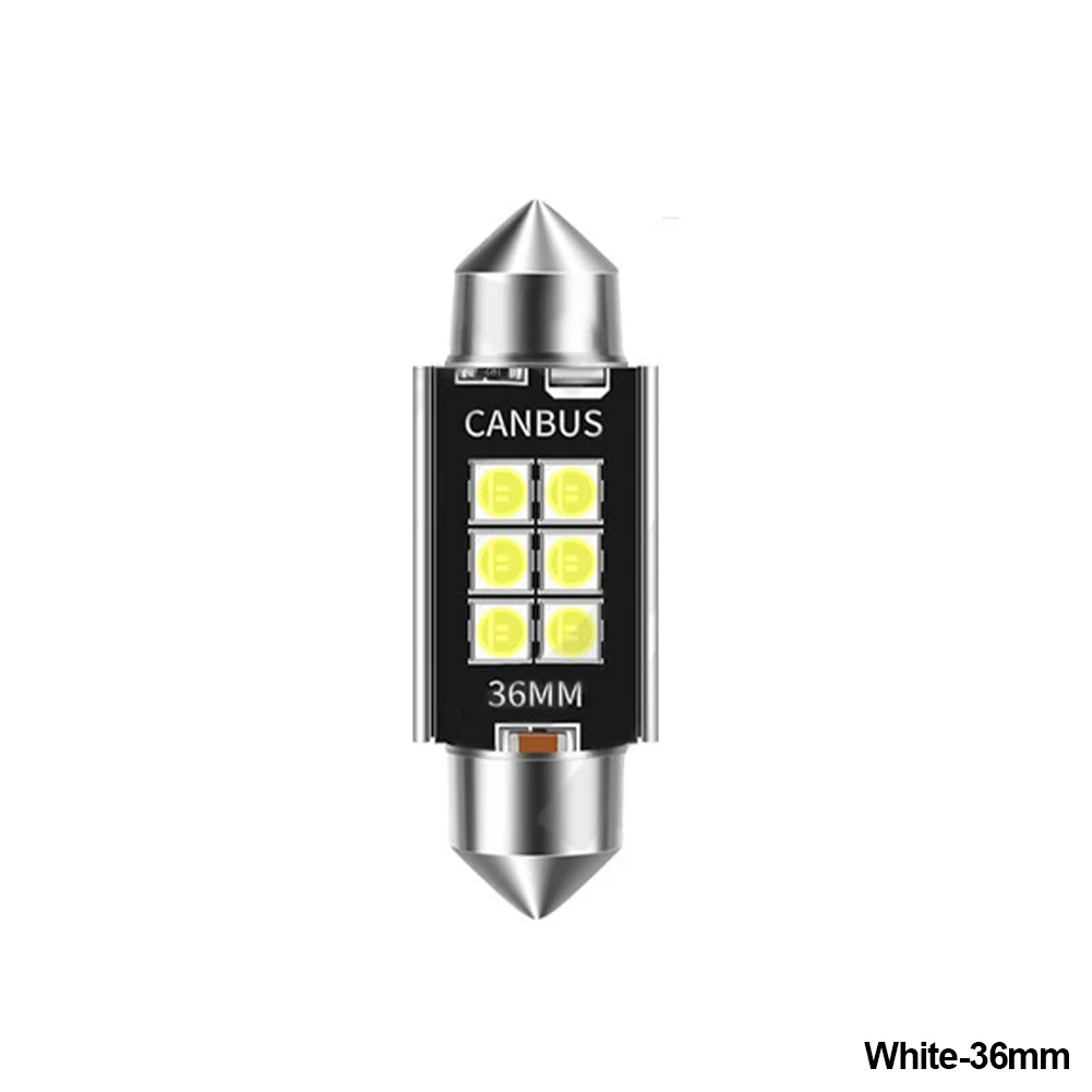 C10W C5W LED-Glühbirne Festoon 31/36/39/41mm LED CANBUS 12V 6500K 1200LM Superhell Weiß Auto-Innenraumbeleuchtung Kennzeichenbeleuchtung