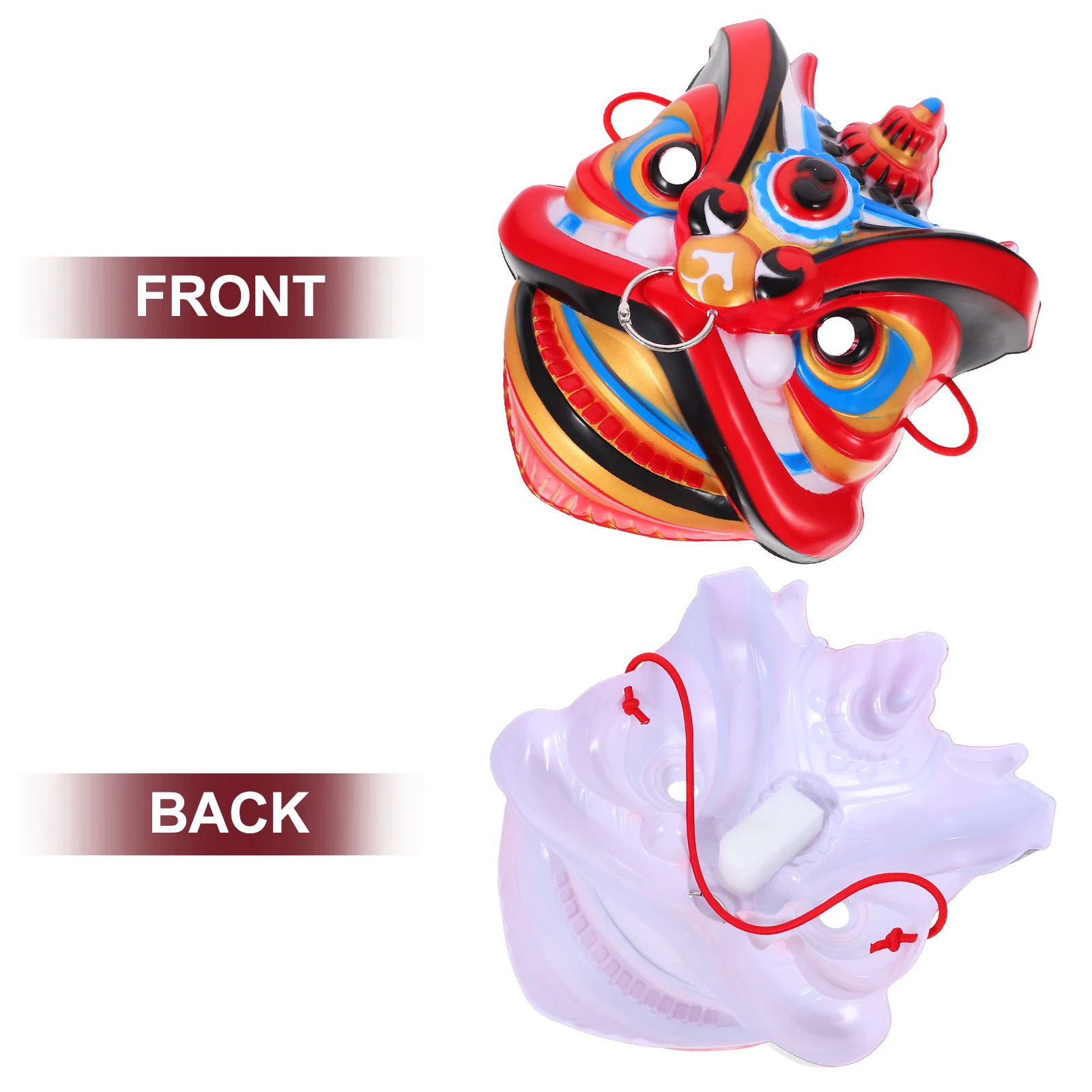 

Handmade Chinese Dancing Full Face Plastic Mask For Cosplay Halloween Festival Party Masquerade Lightweight Colorful