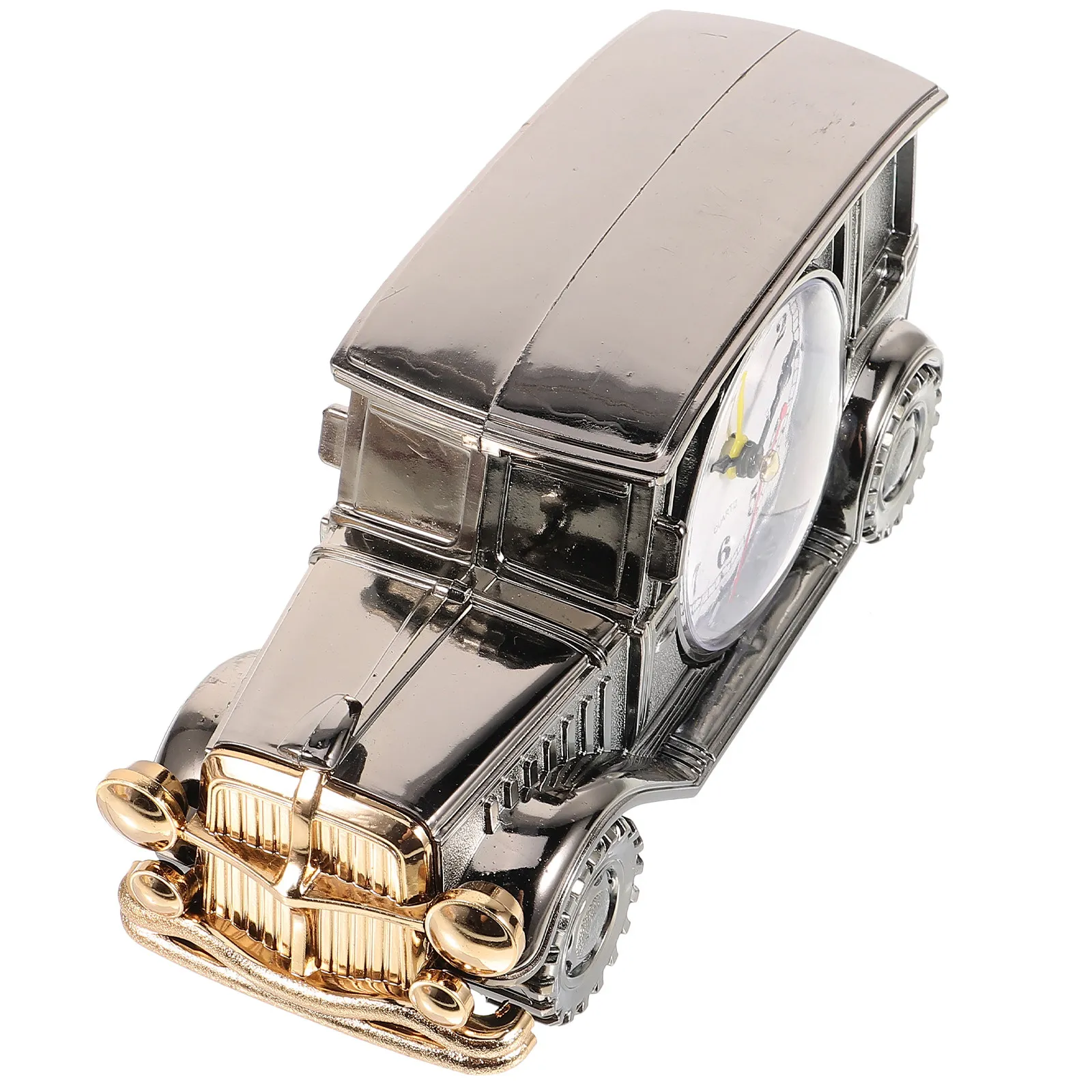 1Pcs Retro Car Design Alarm Clock High Quality Desktop Bedside Clock Silent Operation Creative Room Decor for Home