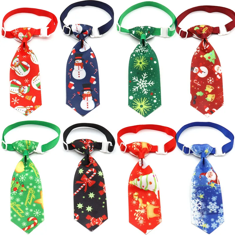 New Christmas Pet DogBow Tie Xmas Pattern StyleCute Pet Dog Bowties DogAccessories GroomingProducts for Small Dog