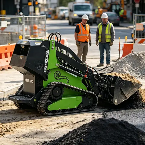 Compact Crawler Loader Mini Track Skid Steer Machine with Hydraulic Attachments for Multiple Jobs