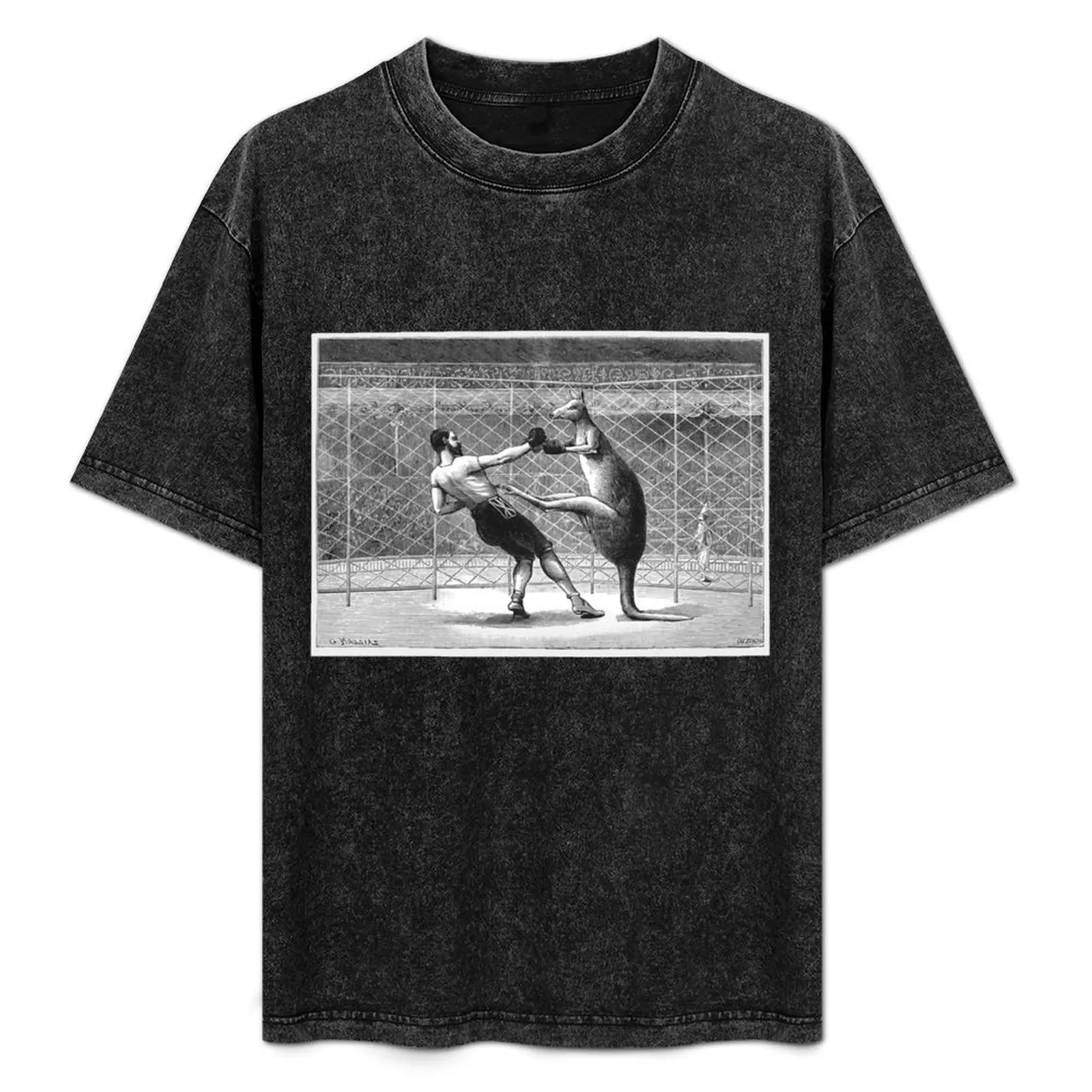 

Boxing Kangaroo T-Shirt Streetwear Print Tee Shirt