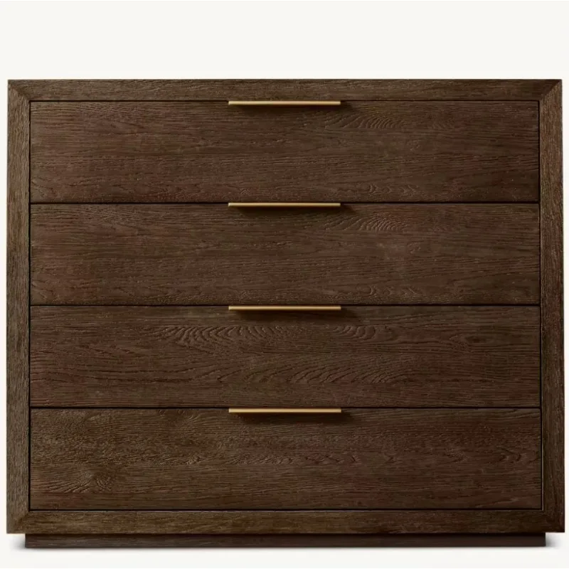 Solid wood high-end luxury series designer drawer cabinet-4 drawer cabinet-exquisite drawer cabinet