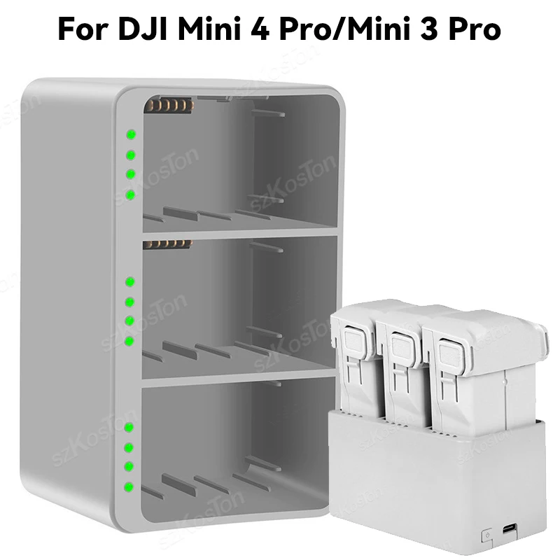 For DJI Mini 4 Pro/Mini 3 Pro Battery Charging Hub Drone Battery Charger Charge for DJI Mini 4 Pro/Mini 3 Pro Drone Accessories