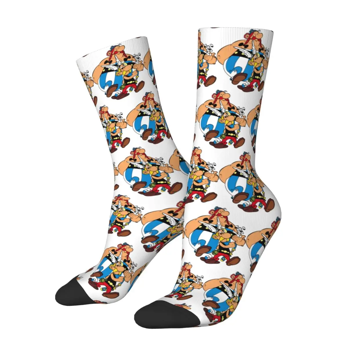 Asterix And Obelix Dogmatix Socks Harajuku High Quality Stockings All Season Long Socks Accessories for Man's Woman's