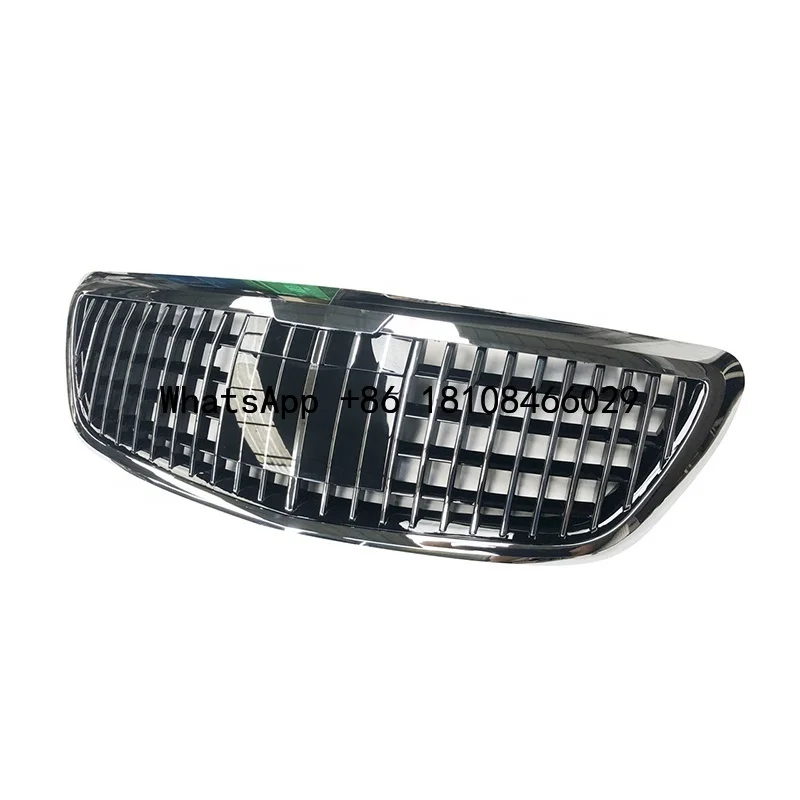 Fully Electroplated Maybach Style Car Front Grille Fits for Mercedes Benz W222 S Class S680 Model Year 2014-2020