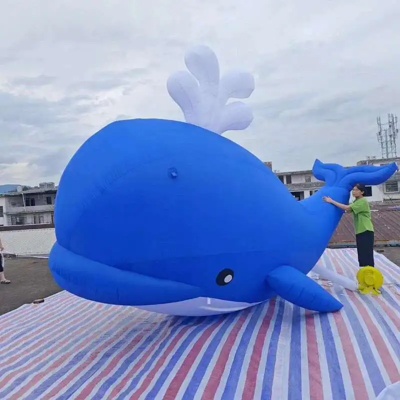 Iatable Dolphin Whale Animal Model With Air Blower Party Decor For Aquarium Event Supplies And Decorations