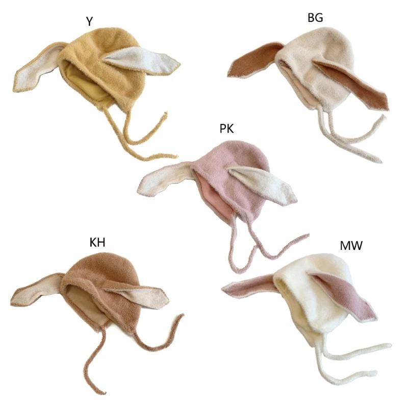 

Детская шапка-ушанка Стильная и теплая детская зимняя шапка с кроличьими ушками для младенцев