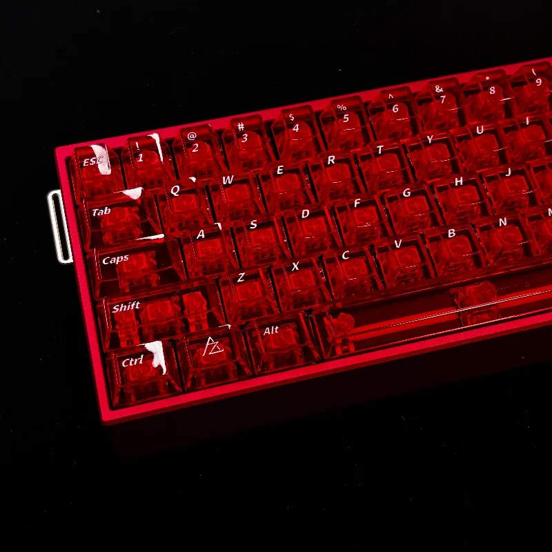 

Transparent Keycaps Set PC Cherry Profile Premium Keyboard Caps for Mechanical Keyboard Maicong/ace68/ace68/Wooting/Little Bee