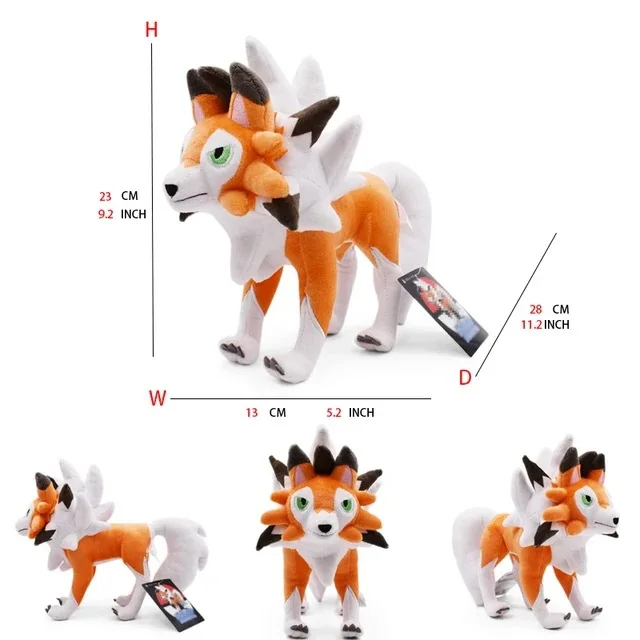 Pokémon Großes Plüschtier, Erd-Schildkröte, Huangyan-Wolf, Soloya, Feurdrache, Spielzeugpuppe, Plüschtier Chi
