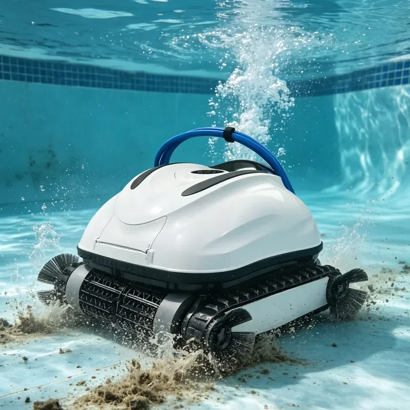 STROVAN Custom Long Runtime Pool Cleaner Robot Wall-Climbing Function IPX8 Eco-Friendly High Efficiency Pool Vacuum Cleaner