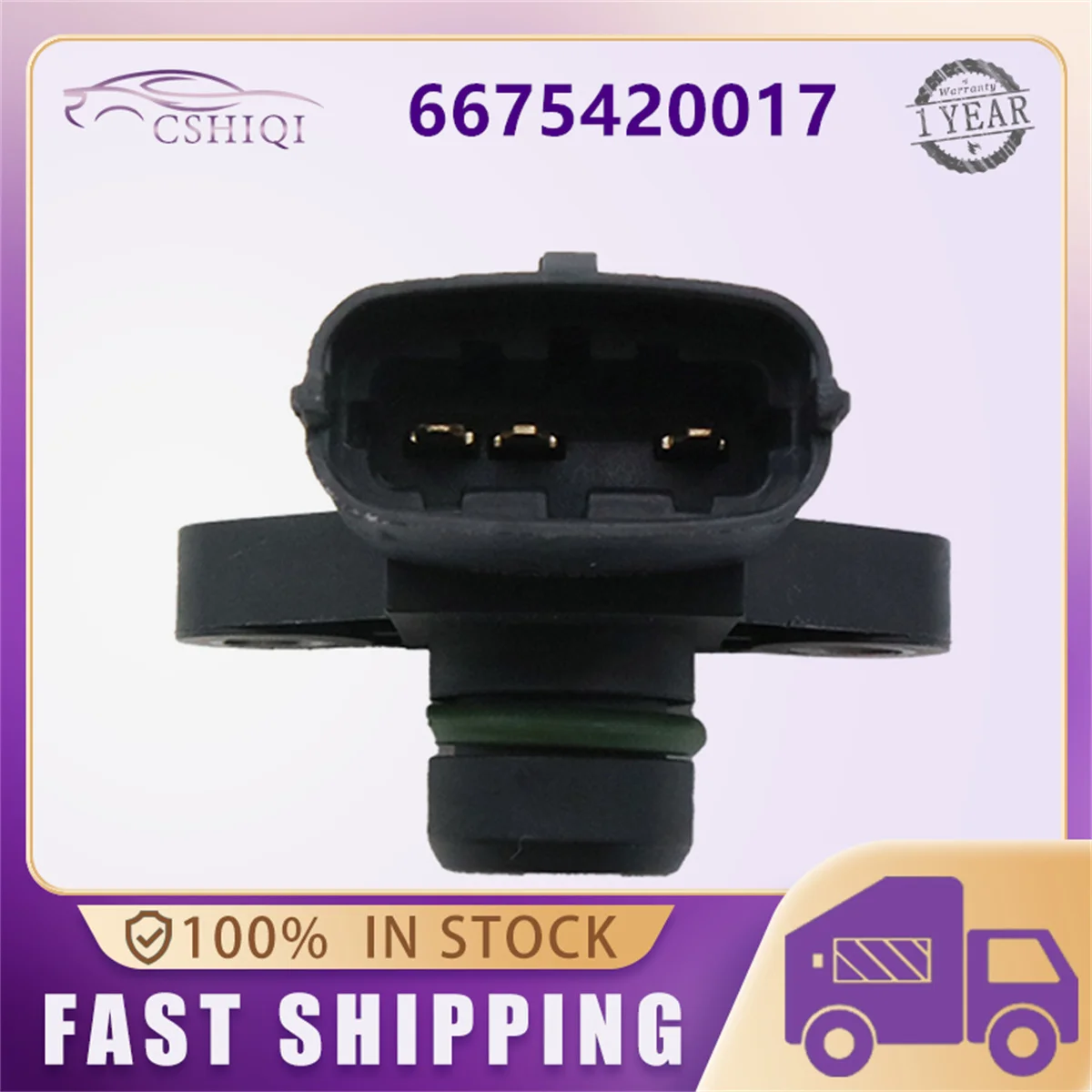 6675420017 MAP Intake Air Boost Pressure Sensor For Ssangyong Rexton Kyron Acyton Rodius Stavic Kyron Sports 2006 2005-2011 2012 view 6