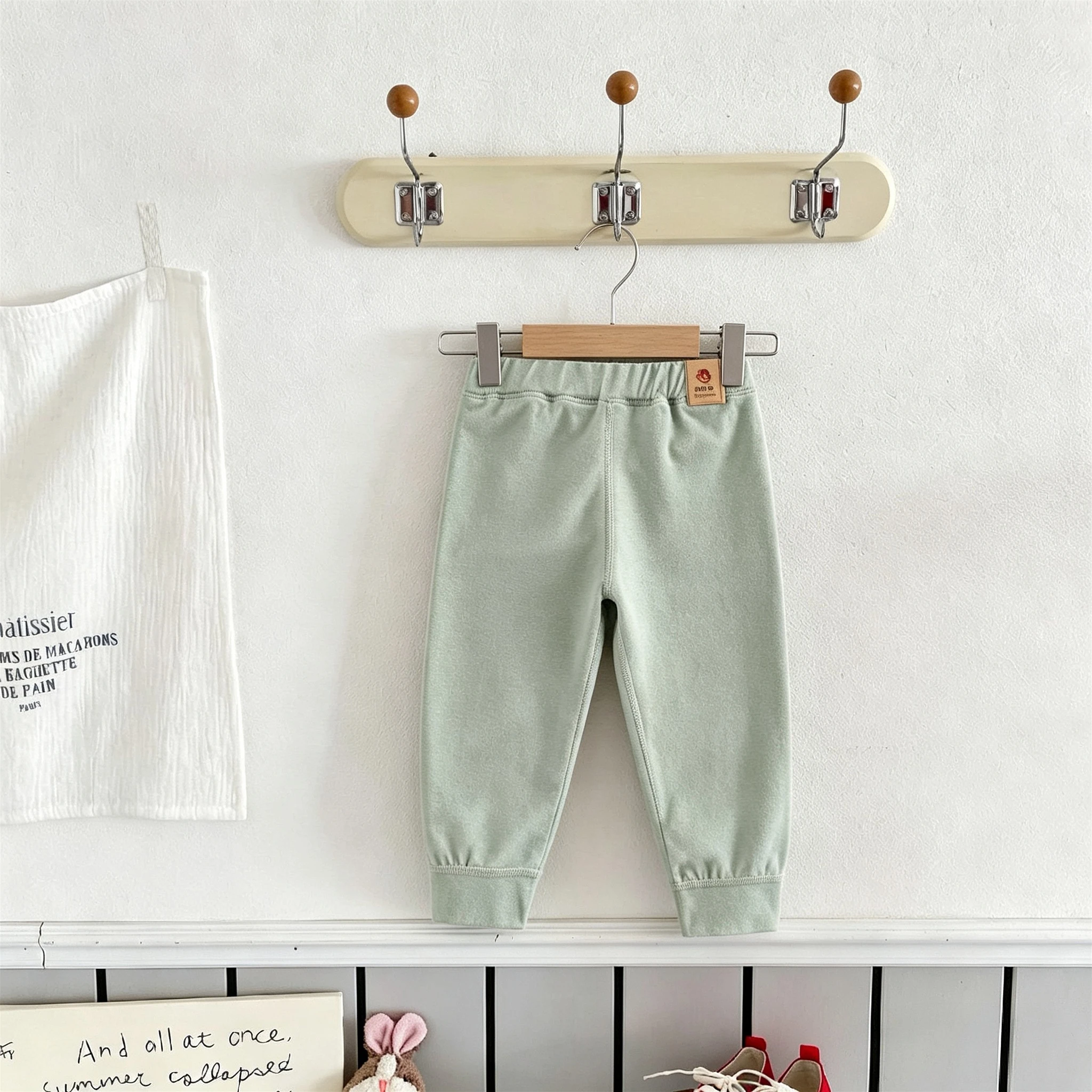 2-8 Year Old Children Home Clothes Trousers Solid Color Simple Comfort Kids Bottoming Pants Baby Girl Boy Casual Autumn Pants