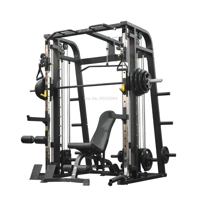 All-round Sports Bench Press Squat Frame Weightlifting Bench Press Comprehensive Squat Machine Professional Home Fighting