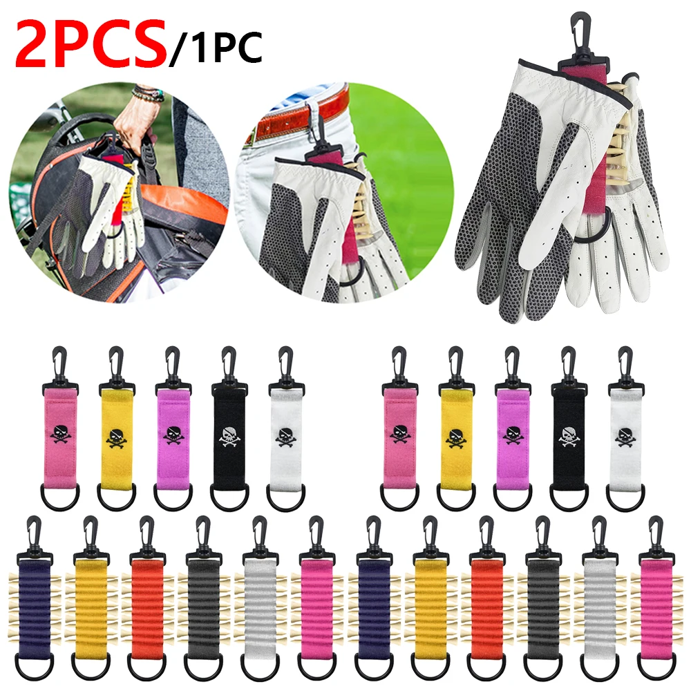 1/2pcs Golf Hang Gloves Magic Tape Double-Sided Cleaning Towel Balls Sticker Attaching Golf Gloves To Golf Bag Or Pant Golf Acce