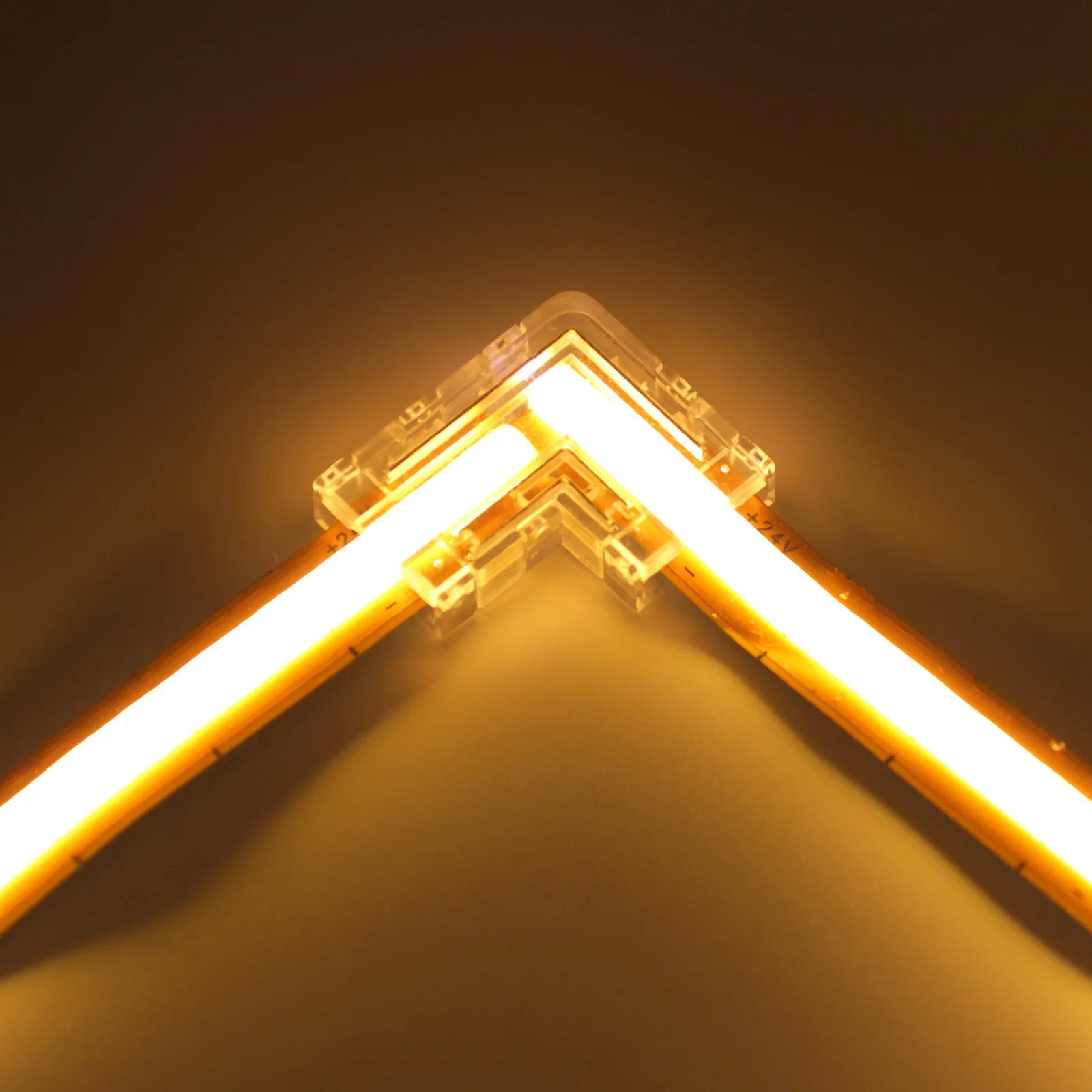 5/10/100pcs COB LED Strip Connector 8/10/12mm L/T/I-Shaped Mini Buckle No Dark Area 2/4/6 Pin Connector For COB/RGB/RGBCCT Strip