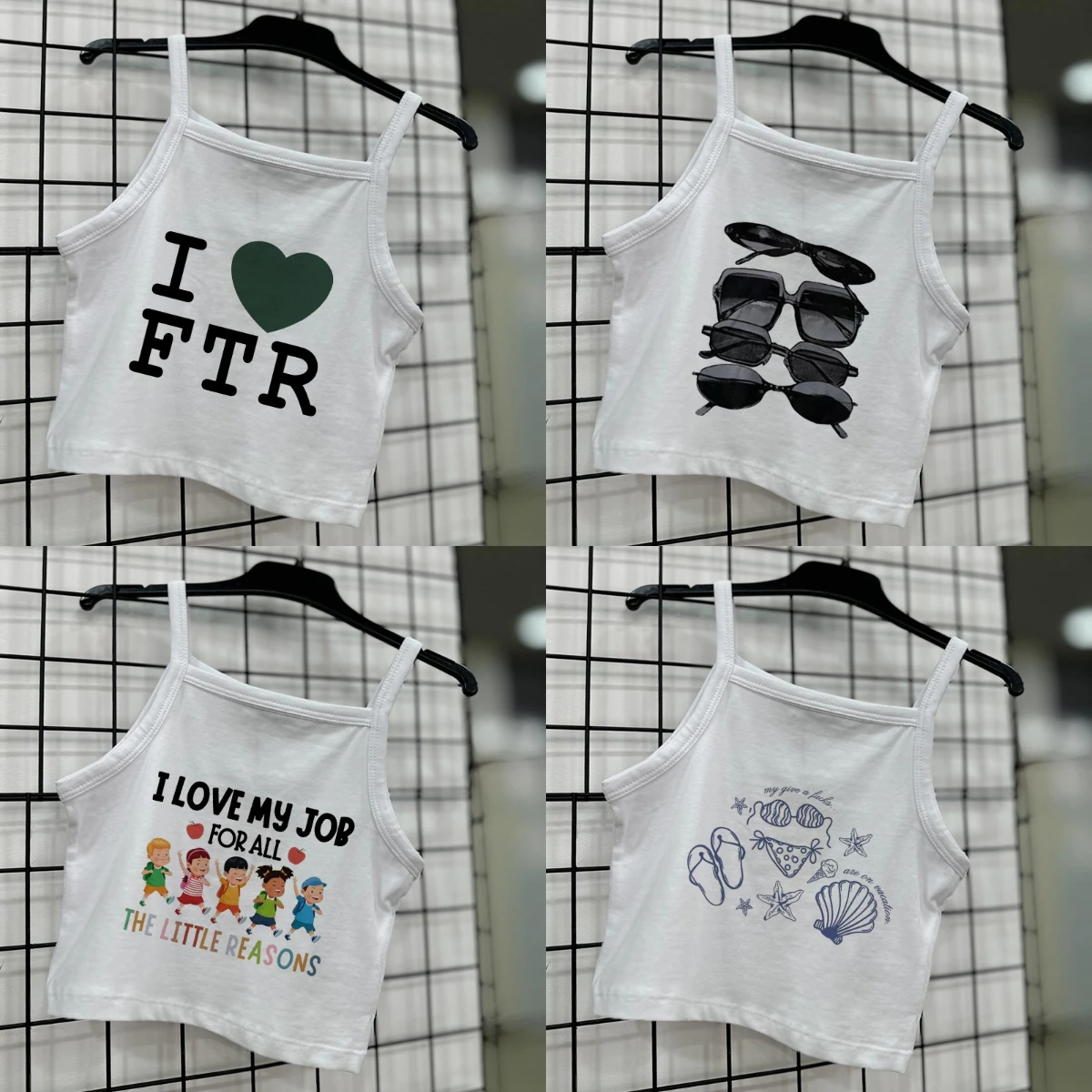 

Y2k Style Aesthetic Sweet Sexy Tank Tops Women Sleeveless Casual Cartoon Print Tanks Harajuku All Match Summer Vintage Crop