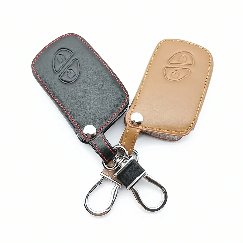 Leather Car Key Case Cover for Smart Key Lexus ES 300 H 250 350 GS RX CT200h CT200 ES240 GX400 LX570 RX270 2 Buttons Remote