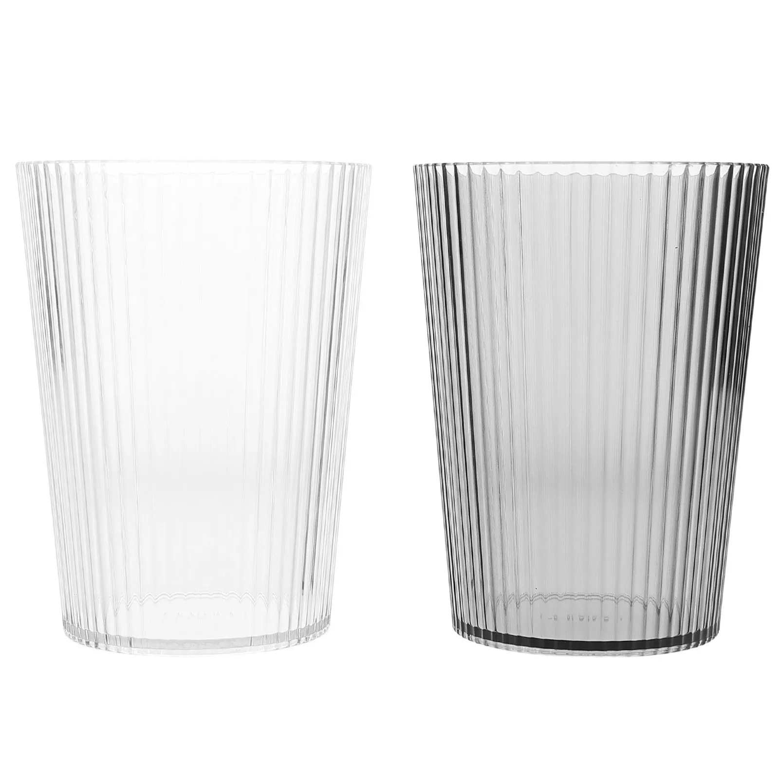 2Pcs Transparent Elegant Couple Toothbrush Cup Set for Toothpaste & Toothbrush Storage, Reusable Bathroom Organizer