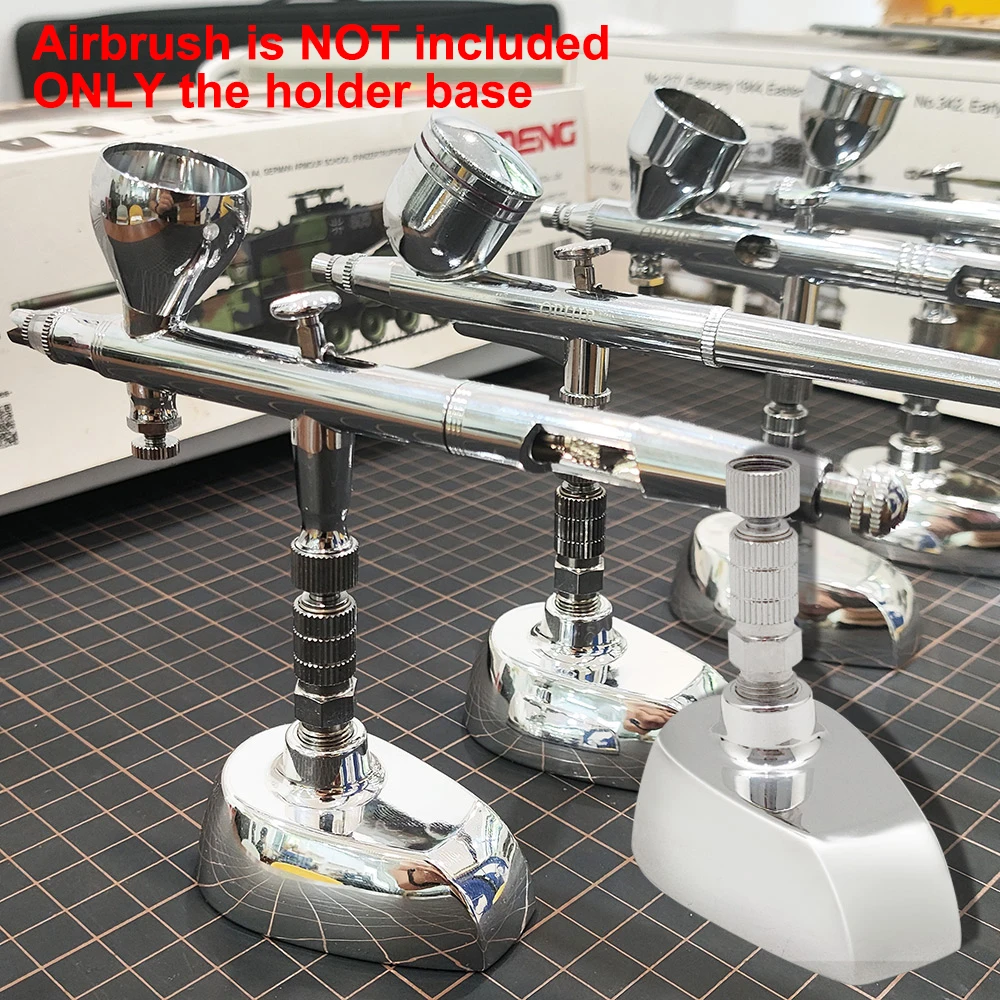 OPHIR 4pcs of Airbrush Display Holder Base with 1/8 Connector Airbrush Quick Coupling Airbrushes Accessories AC051-4x