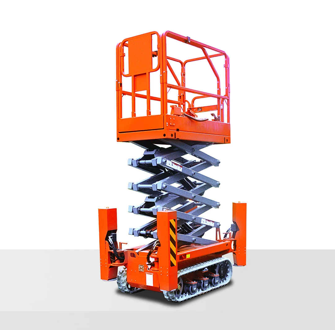 Super Discounts Self-Propelled Track Lift Mobile Hydraulic Electric Scaffold Work Crawler Lifting Platform for Rough Terrain