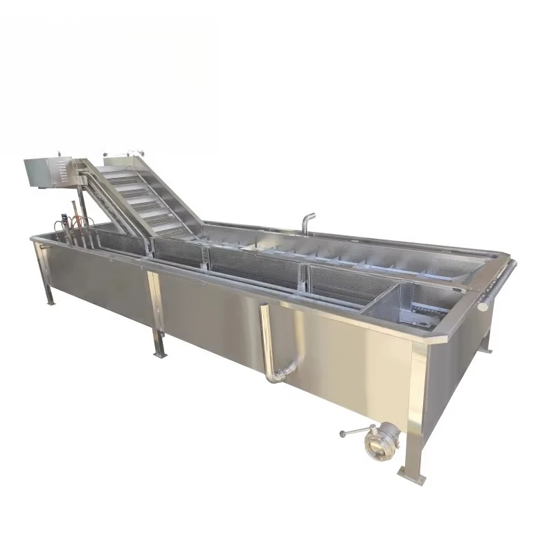 Industrial Fruit and Vegetable Bubble Washing Machine/cleaning Equip Automatic Large Commercial Continuous Leaf Washing Machine view 3