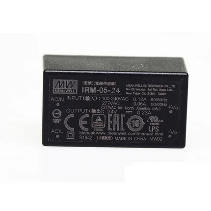 MEAN WELL IRM-05 IRM-05-5 IRM-05-15 IRM-05-24 5W AC-DC PCB-Mount Green Power Module