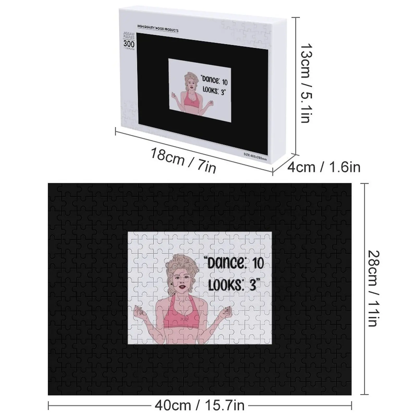 أحجية الصور المقطوعة المخصصة للرقص على شكل خط جوقة مكونة من 10 ألغاز صور مخصصة للأطفال
