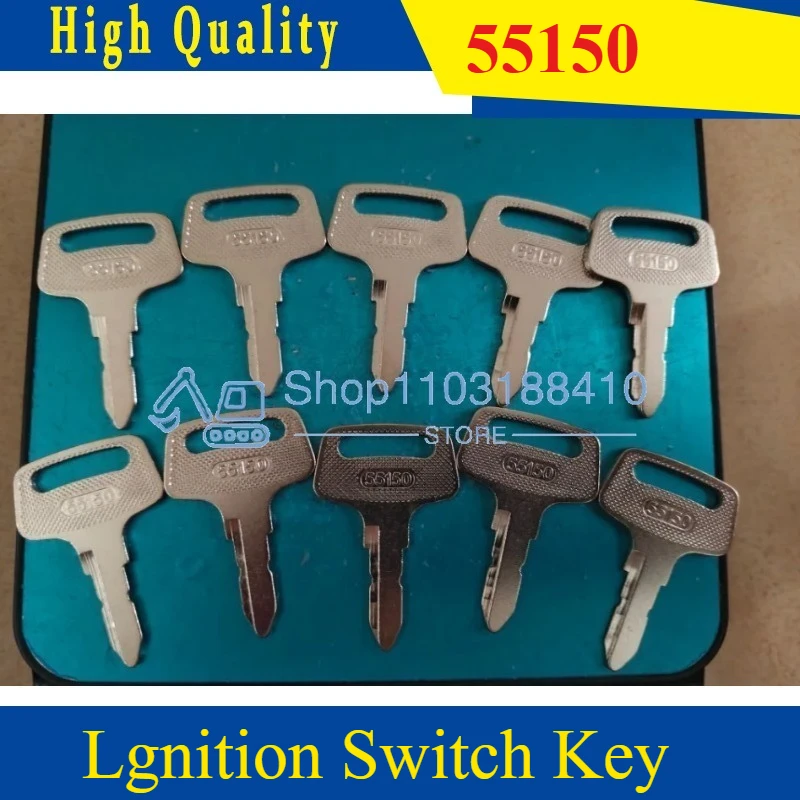 

10 шт. 55150 ключ зажигания 37410-55150 для трактора Kubota BX1500 BX1800 BX1830 BX22 BX2200 BX2230 B1550 B1750
