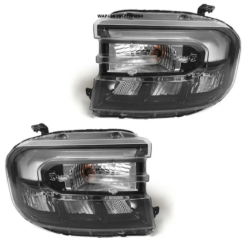 

JOLUNG for 2022-2024 Maverick High Configuration Halogen Headlight Assembly Black Housing W/ LED DRL Replacement Pair L/R