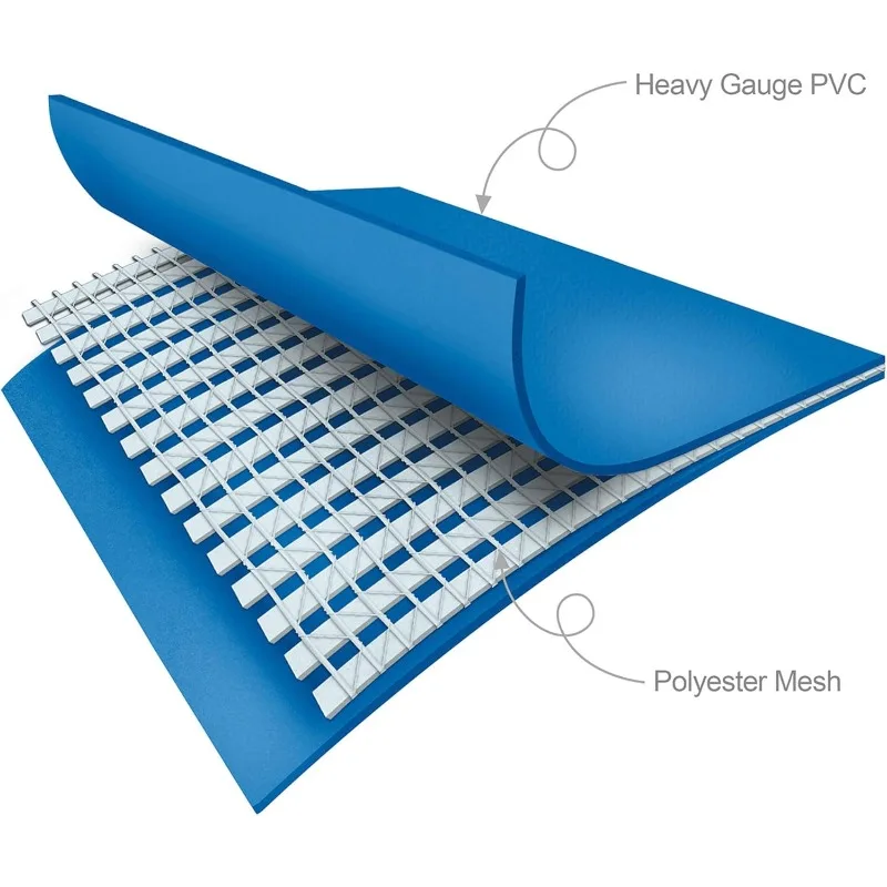 مجموعة حمام سباحة مستديرة فوق الأرض مقاس 8 × 30 بوصة مع مضخة فلتر SkimmerPlus 2 في 1 - سهلة الإعداد للفناء الخلفي