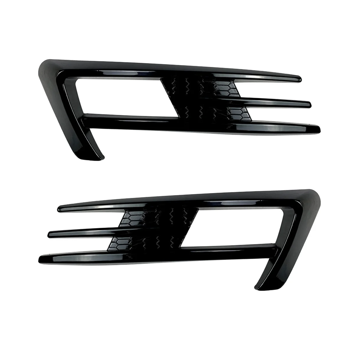 For Volkswagen Golf 7 2013-2016 Fog Light Wind Blade Piano Black