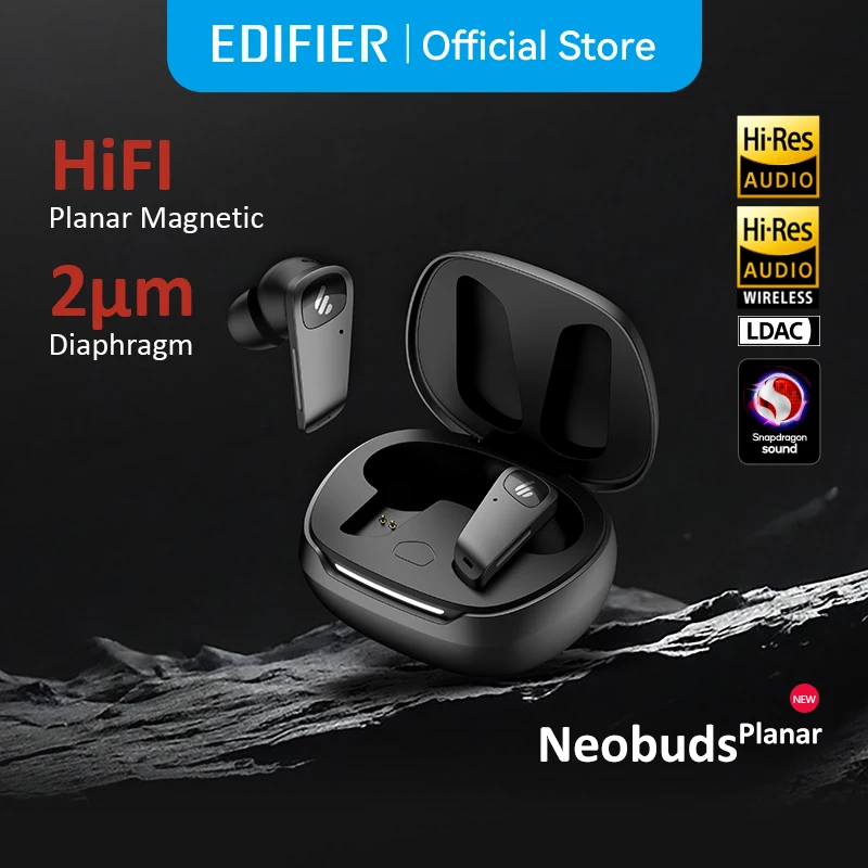 Беспроводные Bluetooth-наушники Edifier Neobuds Planar Planar с магнитным драйвером, шумоподавлением, Hi-Res, LDAC LHDC aptX