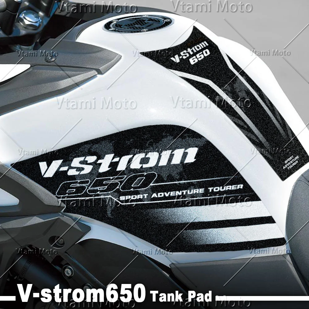 V-STROM 650 vstrom 650 dl650 xt 650xt adesivo para tanque de combustível de motocicleta adesivo antiderrapante decalque de proteção lateral 2017-2024 2023