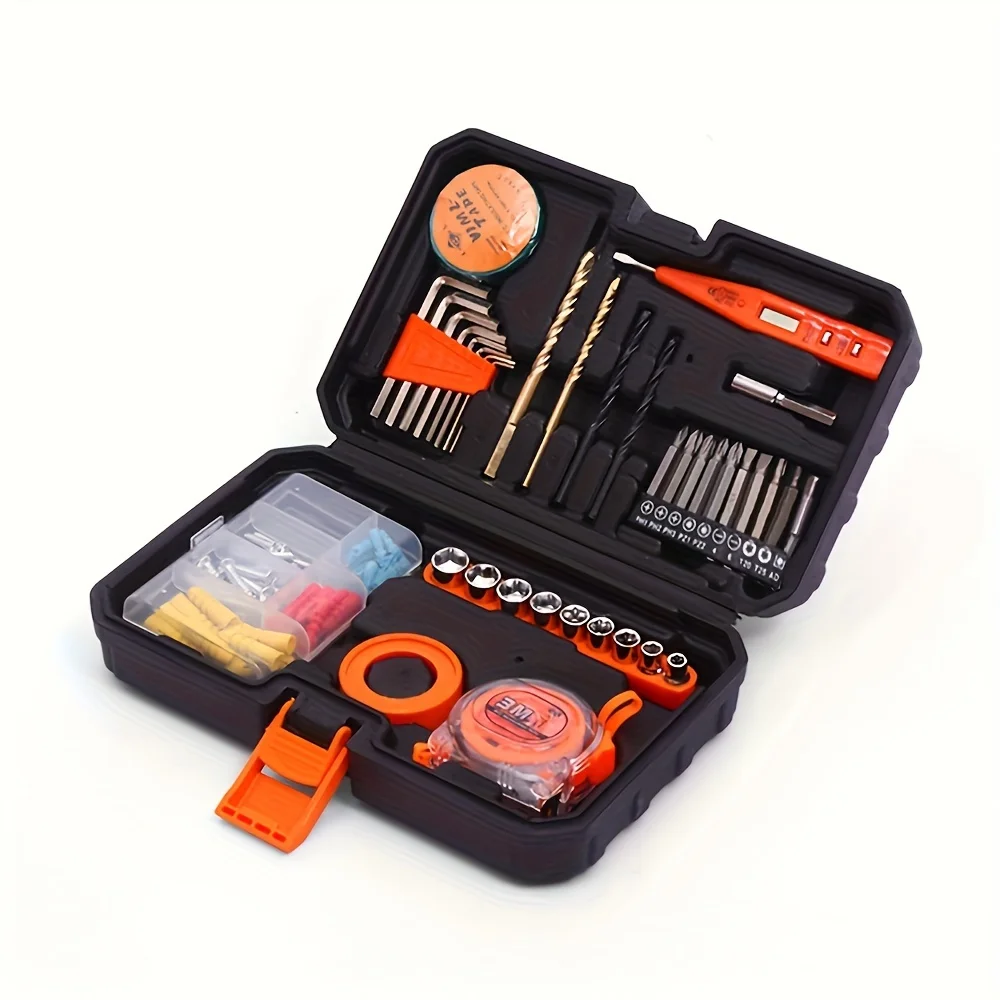 99pcs Kit Tool Universal Combination Hardware Kits,Manual Tool Kit Repair Set,Suitable For Household Manual Hardware Toolbox Kit