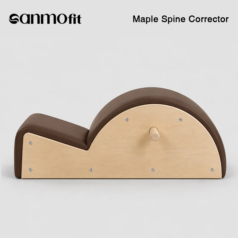 Luxury Professional Pilates Spine Corrector Maple & Oak Hardwood Yoga Arc Barrel for Elite Studio Posture Correction