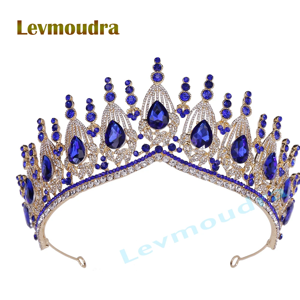 

Levmoudra Tiara and Crown for Women Crystal Queen Crowns Princess Rhinestone Tiaras for Girl Bride Wedding Hair Accessories