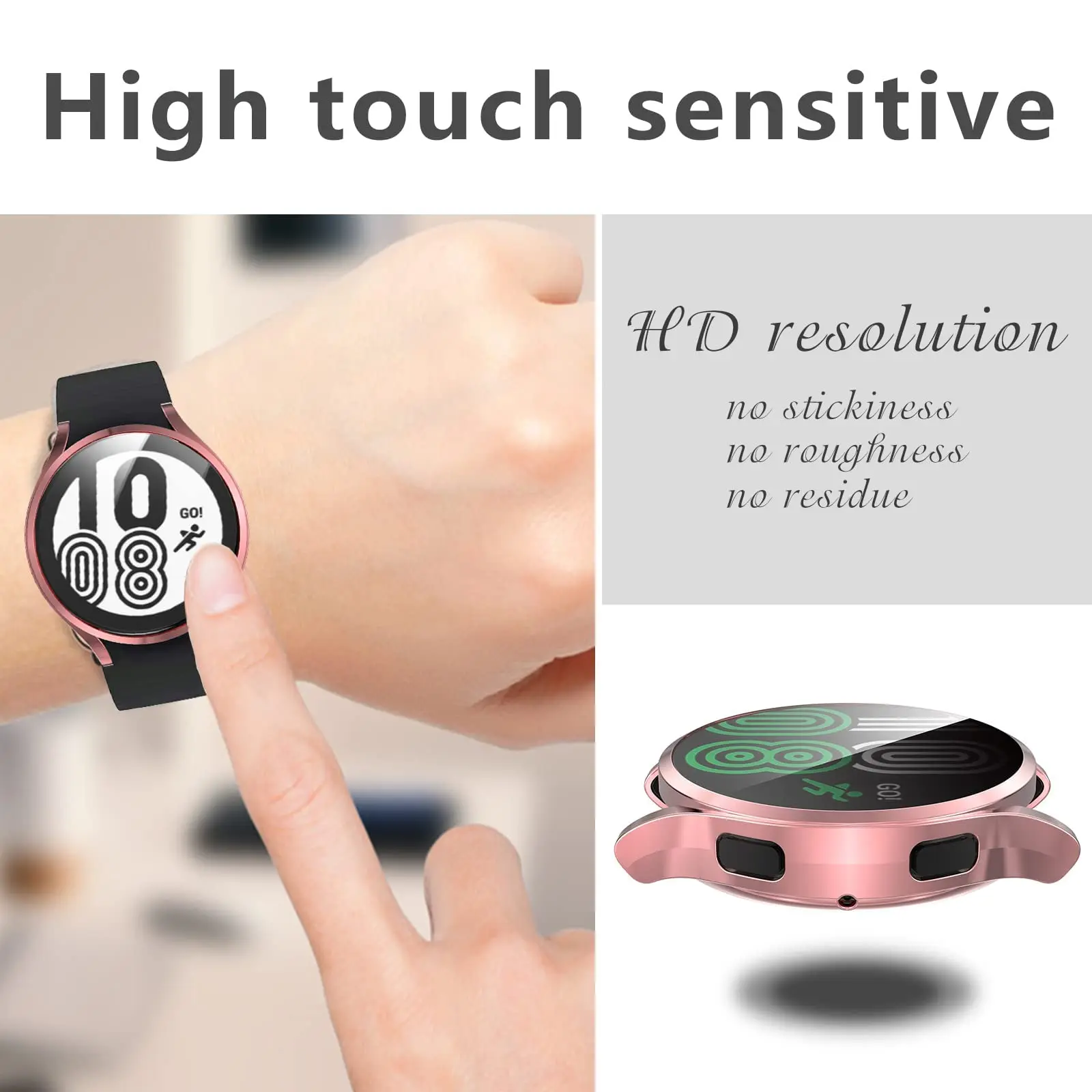 Full Cover Protective Case for Samsung Galaxy Watch 4 Accessories  Soft TPU Screen Protector Galaxy watch 4 40mm 44mm