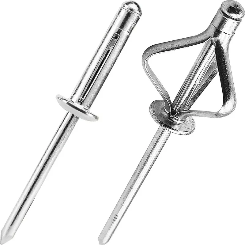 50-200pcs Aluminium Trifold Blind Rivets Pop Bulb Rivets Car Interior Air Conditioning Home Fastener Fixing Hardware Tools