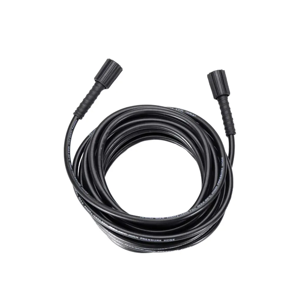 

10M High Pressure Washer Hose Flexible Black Rubber Water Heater Car 22mm 14/15 Female Connection Cold Cleaning Machine Parts
