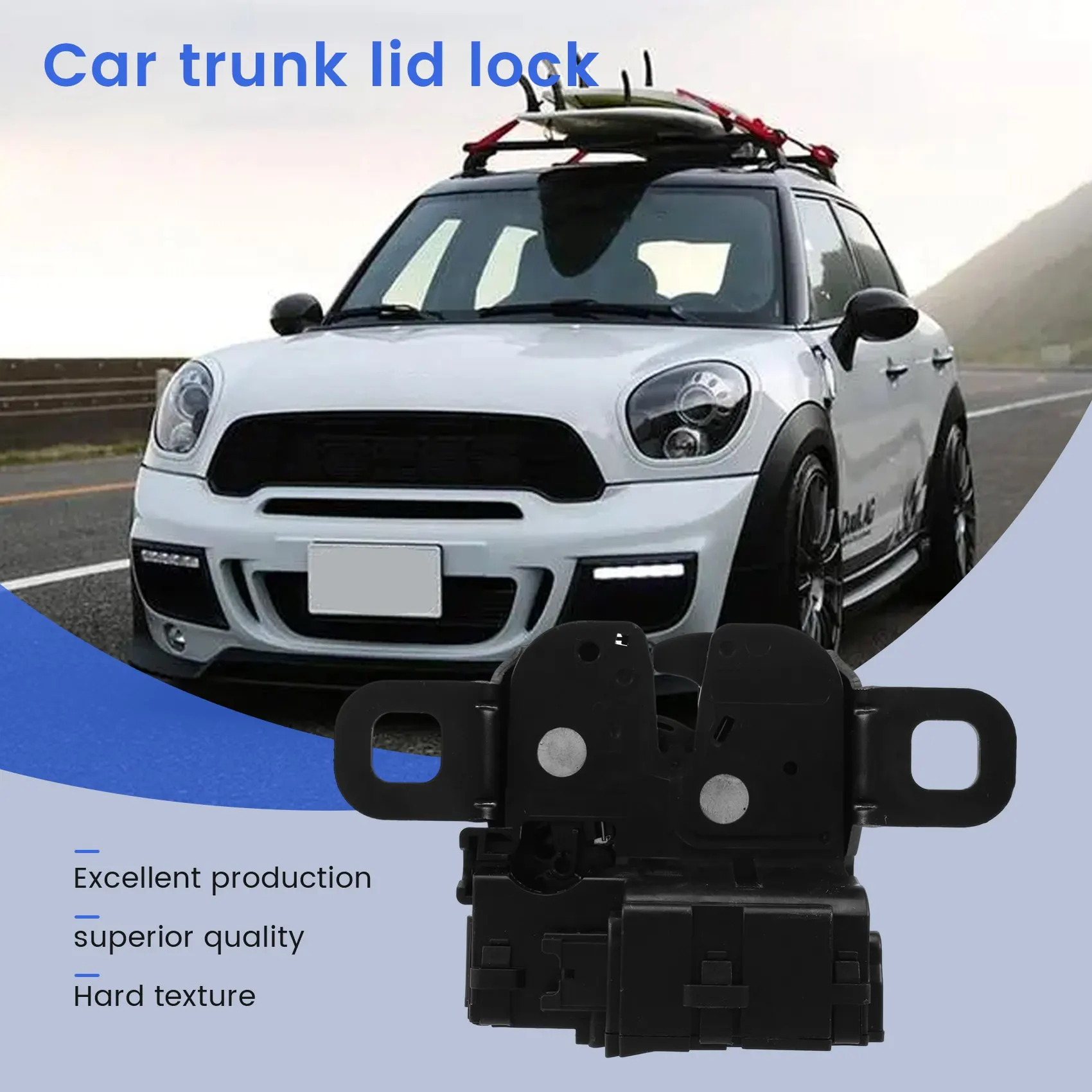 

A64P-Защелка крышки багажника, привод замка заднего багажника для MINI COUNTRYMAN R60 Paceman R61 51249802312 9802312 I8 I12 I15