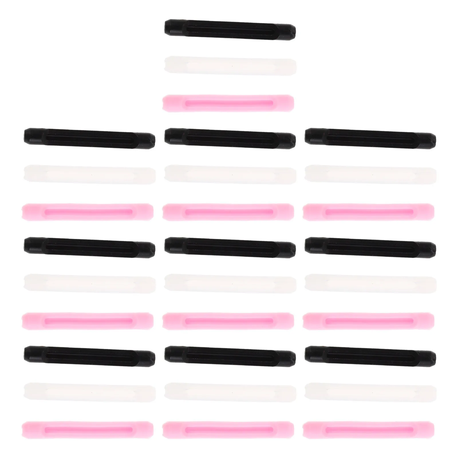 

30 Pairs Silicone Eyeglass Temple Tips Soft Anti Slip Grips Replacement Sleeves For Secure Fit Eyewear Accessories