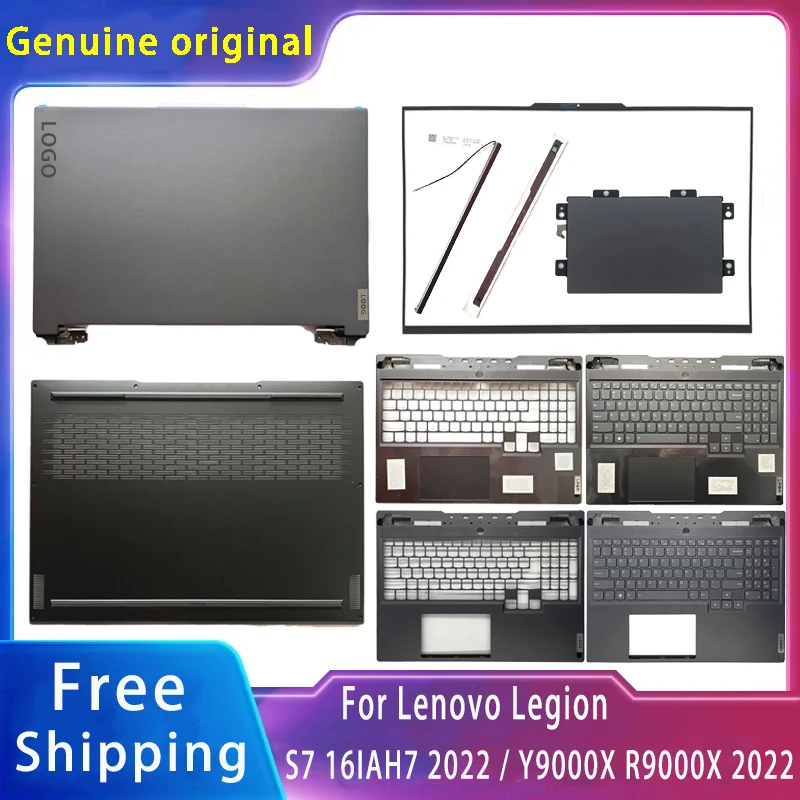 

New For Lenovo Legion S7 16IAH7 2022 Y9000X R9000X;Replacemen Laptop Accessories Lcd Back Cover/Bottom/Keyboard With LOGO