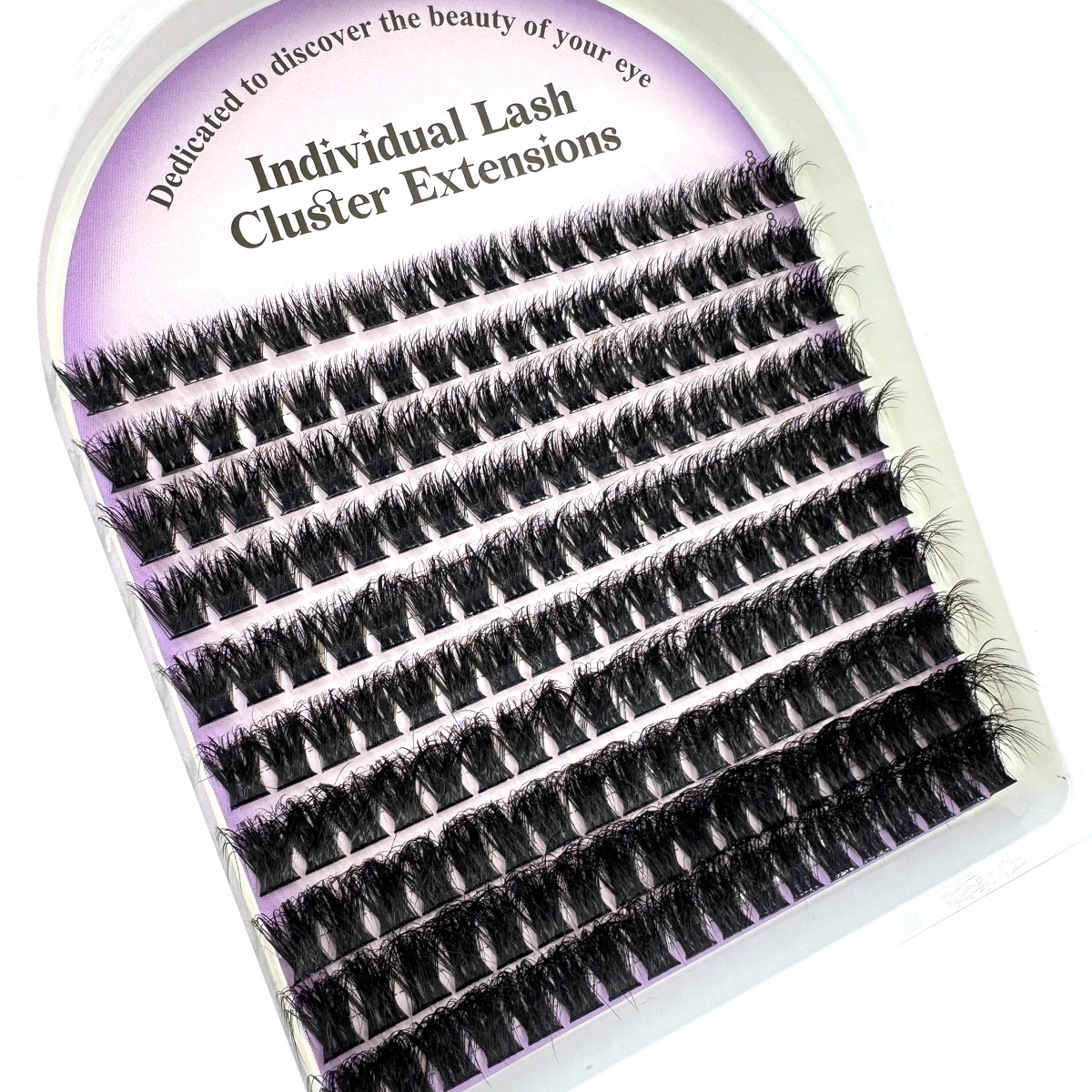 10 Reihen 5D flauschige dicke Wimperncluster 60-160D D/DD Curl Wispy Einzelwimpern 8–16 mm Mix Wimpernverlängerungen Falsche Wimpern – Detail 4