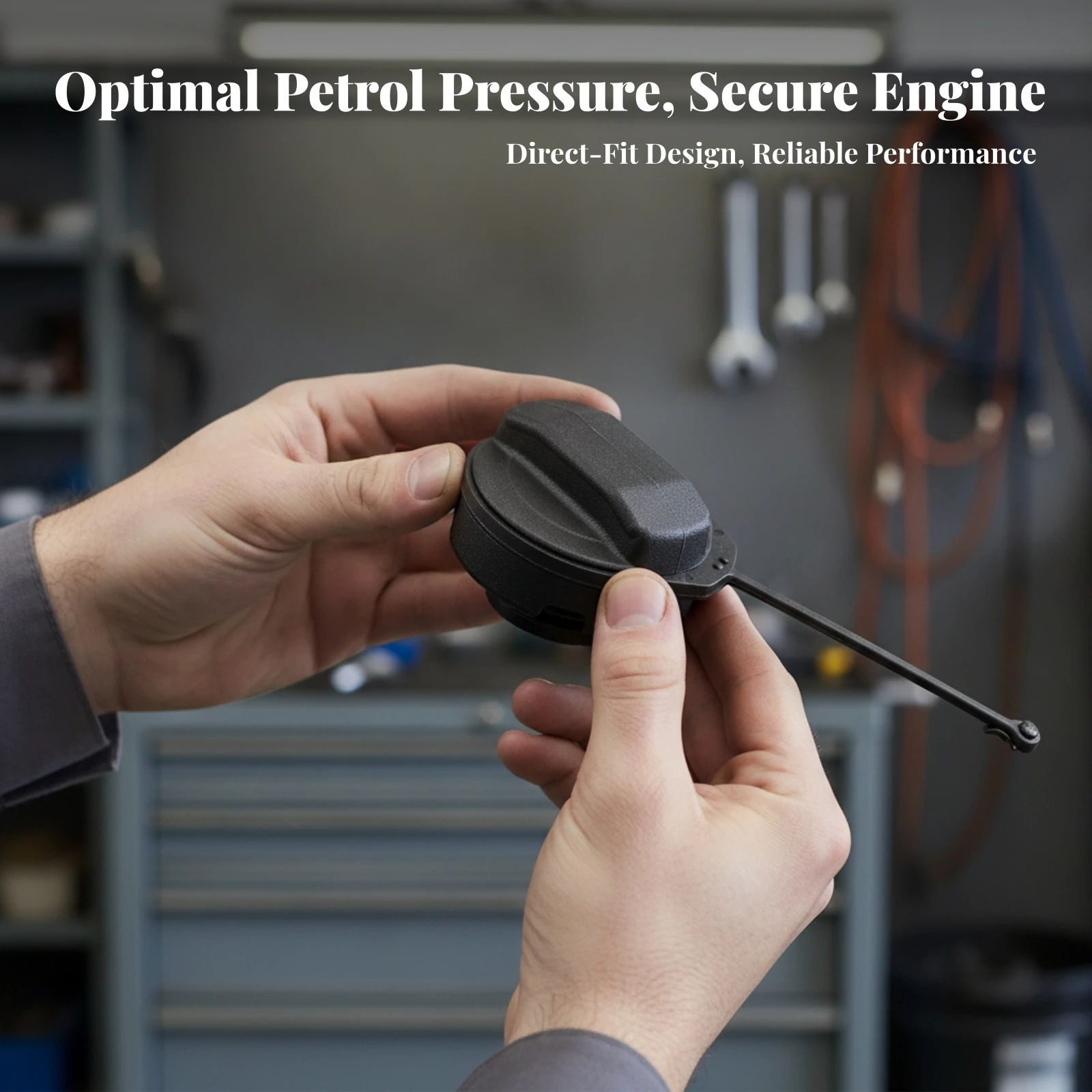 Fuel Filler Cap Tethered Fuel Tank Cap with Tether Replacement Part Airtight Sturdy for Automotive Maintenance