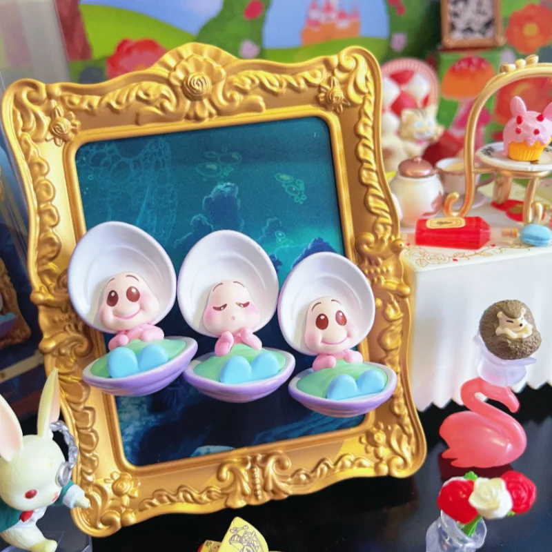 

Оригинальная слепая коробка Miniso Disney «Алиса в стране чудес», серия художественной галереи, модная коллекционная настольная модель с орнаментом, подарок на день рождения