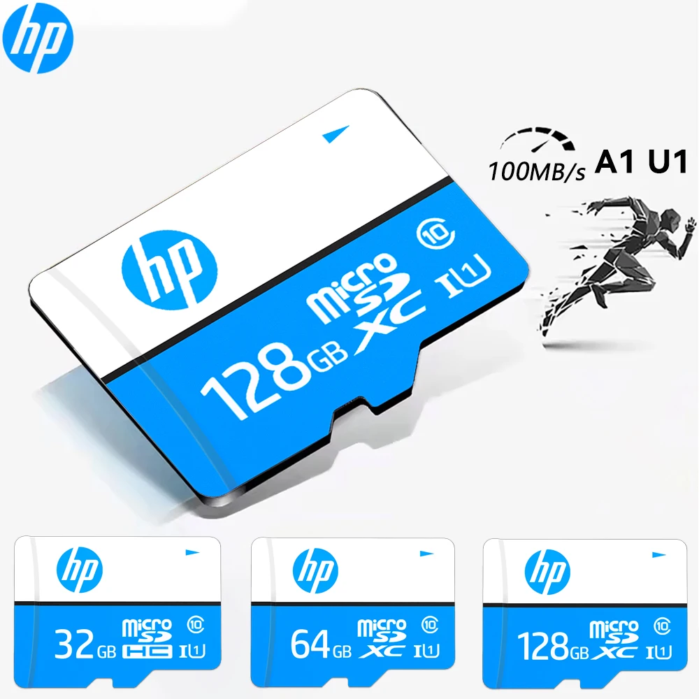 

HP Micro Memory SD Card 128GB 64GB 32GB SD Card TF Flash SDCard Class 10 Memory Card TF For Smartphone PC