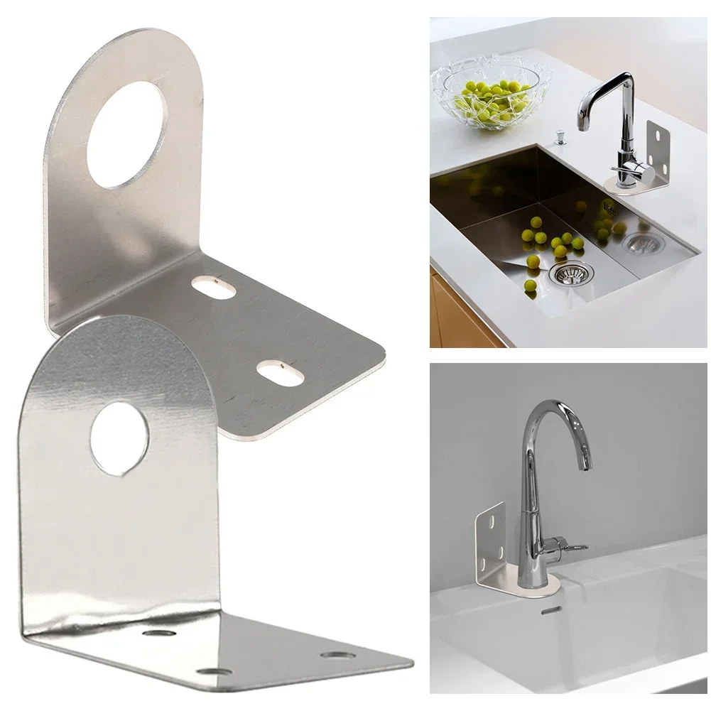 Nuova pratica staffa angolare piastra sospesa accessori per il bagno parti macchina per bere dritta in acciaio inossidabile