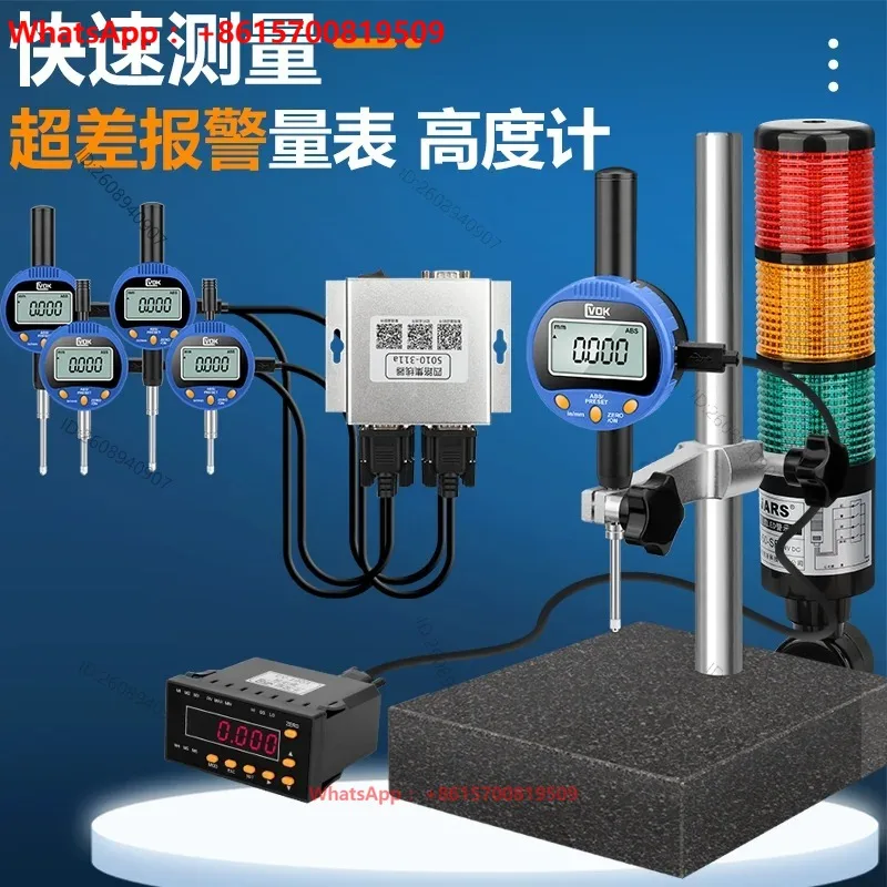 Digital Altimeter 0-50.8mm 100mm Digital Dial Indicator Micrometer Height Gauge Set for Marble