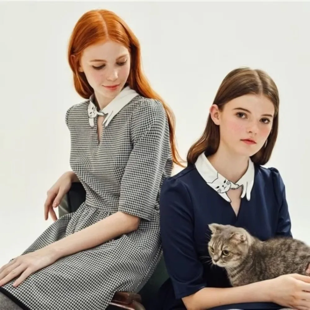 gola-falsa-feminina-de-algodao-com-estampa-de-gato-de-desenho-animado-manga-curta-camiseta-base-slim-de-cor-solida-destacavel